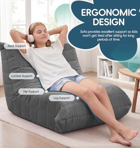 Hobestluk Medium Bean Bag Chairs Lounge Floor Chair BeanBag Couch Togo Sofa - Image 4