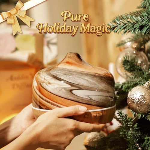 Porseme 500ml Glass Essential Oil Diffuser Aromatherapy Ultrasonic Cool Mist Humidifier 15-21 Running Hours Waterless Auto-Off Air Diffusers for Sleeping Yoga Working Spa(Deep Desert) - Image 6