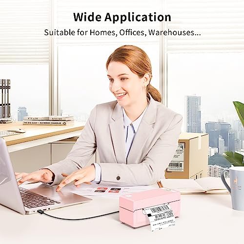 JADENS Bluetooth Thermal Shipping Label Printer, Wireless 4x6 Label Printer - Image 5