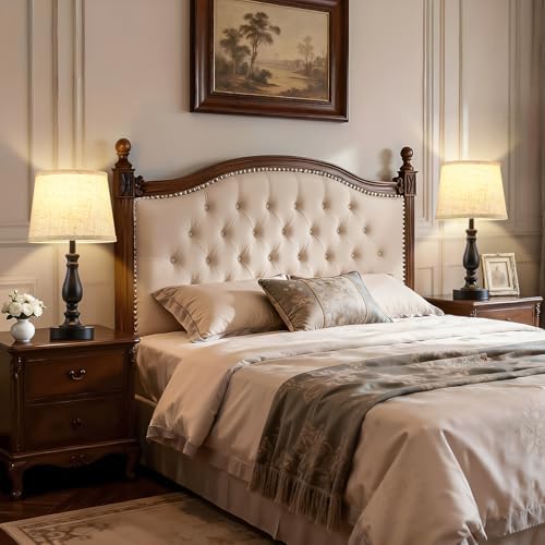 EJIAXIN Table Lamp Set of 2-19" Small Bedside Lamps Modern Lamp for Bedroom Living Room Lamps for Night Stands - Desk Lamps for Home Office End Tables Nightstand Lamps with Beige Linen Shades - Image 5