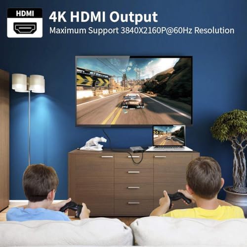 Selore&S-Global USB C to Dual HDMI Adapter 4K @60hz, Type C to HDMI Converter for MacBook Pro Air 2020/2019/2018,LenovoYoga 920/Thinkpad T480,Dell XPS 13/15/17,etc - Image 5