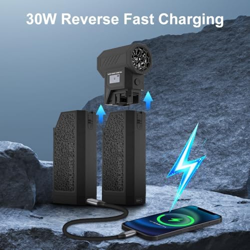 Cordless Electric Air Duster & Vacuum Cleaner–180000RPM Rechargeable Handheld Blower with LED Light, 5 Nozzles & Replaceable Battery for Car, Keyboard, PC & Home Cleaning(Replaces Compressed Air Cans) - Image 2