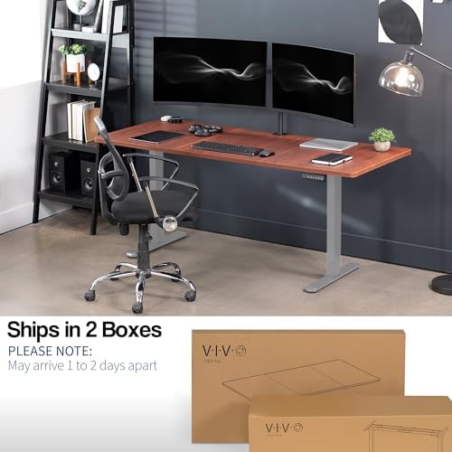 VIVO Dark Walnut 71 x 30 in Standing Desk, DESK-KIT-E2G7D - Image 5