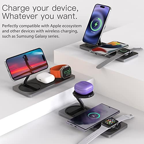 PETINO 3 in 1 Wireless Charging Station for Apple Devices with MagSafe - Image 5