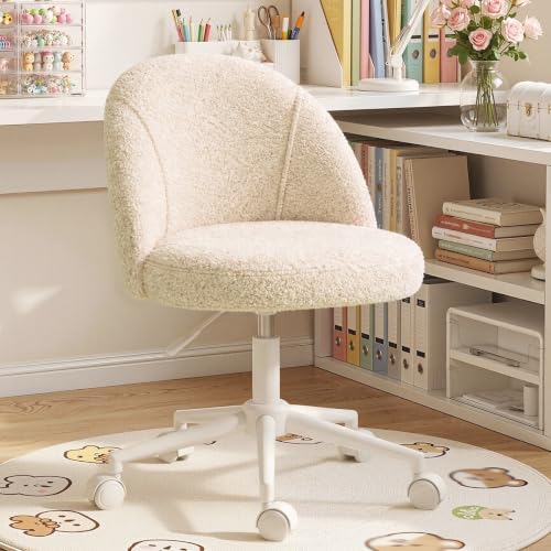 EnHomee Vanity Chair with 13" Back Lumbar Support & 20" Wide Seat by EnHomee