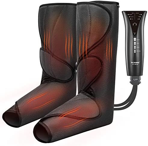 FIT KING Air Compression Leg and Foot Massager with Heat for Circulation by FITKING