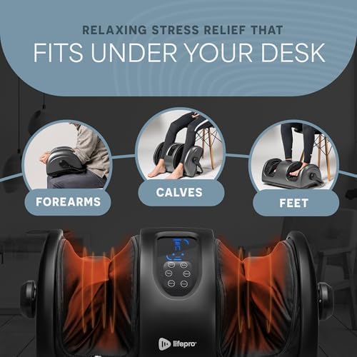 Lifepro RelaxaTilt Shiatsu Foot Massager Electric Therapy Device - Image 5