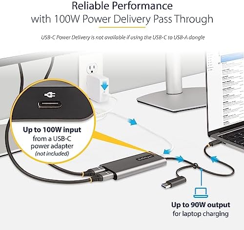 StarTech USB-C & USB-A to Dual HDMI Adapter, 2X 4K 60Hz, DisplayLink, TAA - Image 4