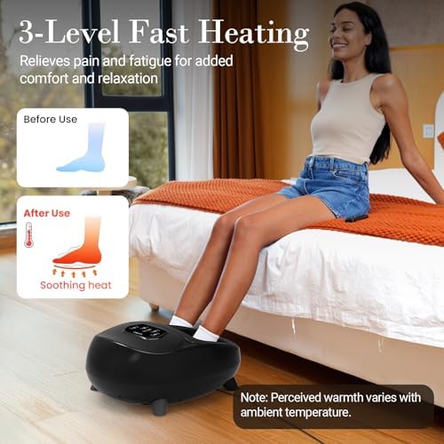 CuPiLo Foot Massager with Heat, FSA Eligible HSA Upgraded Full Foot Massage - Image 5