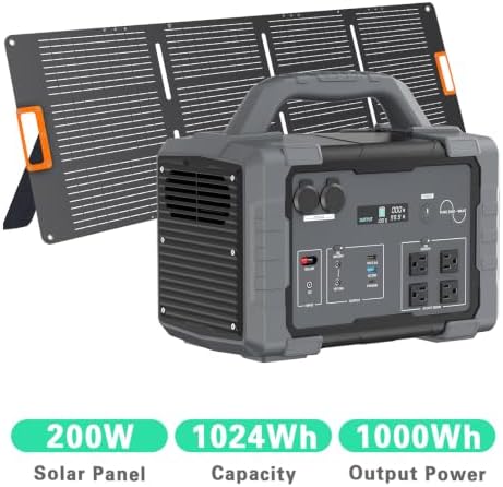 1000W Portable Power Station 1024Wh LiFePO4 for Outdoor & Home - Image 3