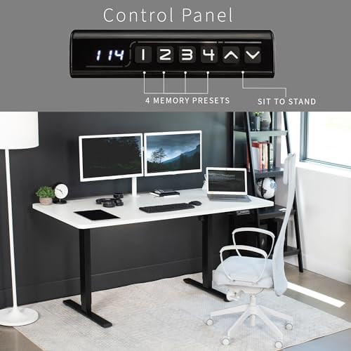 VIVO White 71 x 30 in Standing Desk, DESK-KIT-1B7W - Image 6