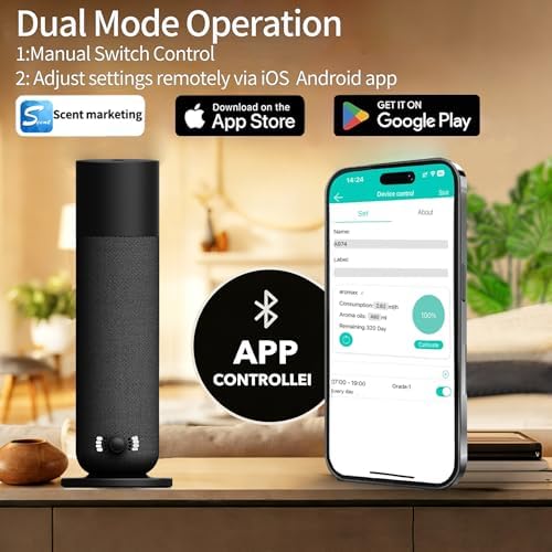 Smart Scent Air Machine for Home, Waterless Essential Oil Diffuser with Roy Tranquility Oil Set for Hotel and Commercial Use, Covers Up to 1000 Sq.Ft, Quiet Aromatherapy Machine for Hotel, Spa - Image 5