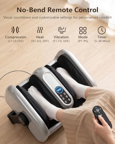 Pro Electric Shiatsu Foot Massager with Heat, Size 12.5 - Image 5