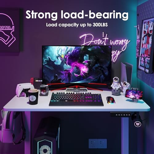 STARY Electric Standing Desk Adjustable Height Sit Stand Home Office Desk with Splice Board - Image 4