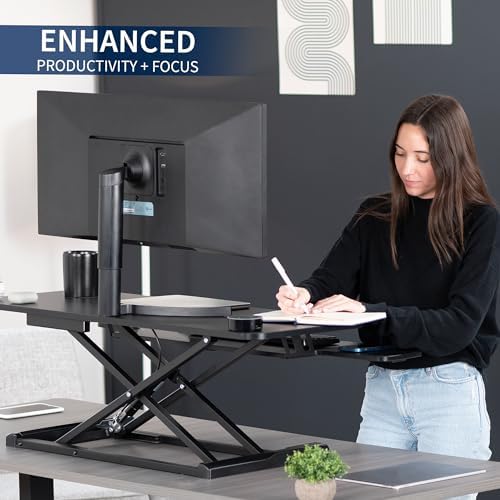 VIVO Black 42 in Standing Desk Converter, DESK-V042KB - Image 4