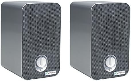 GermGuardian Air Purifier with HEPA Filter, Removes 99.97% of Pollutants, Covers up to 338 Sq. Foot Room in 1 Hr, UV-C Light Helps Reduce Germs, Zero Ozone Verified, 2-Pack, 11", Silver, AC41002PK by GuardianTechnologies