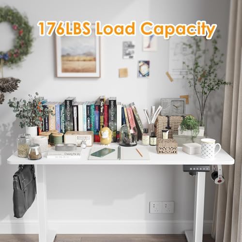 STARY Electric Standing Desk Adjustable Height Sit Stand Home Office Desk with Splice Board - Image 4
