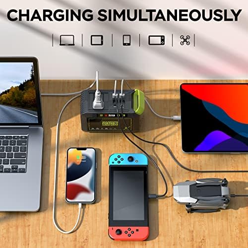 MARBERO Portable Power Station 88Wh, 120W Surge, Solar Generator 24,000mAh - Image 3