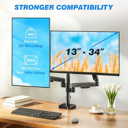 Rfiver Dual Monitor Stand Desk Mount for 17-34" Screens Holds up to 22lbs - Image 5