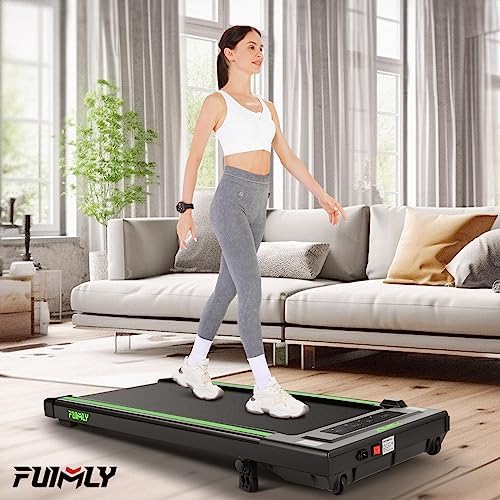FUNMILY Upgrade Walking Pad Folding Treadmill with 12%/15% Incline & Handle Bar, 3.5HP Foldable Under Desk Compact Treadmills for Home/Office/Gym, 400+lb Capacity, Shock Absorption - Image 2