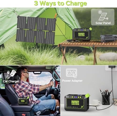 MARBERO Solar Powered Generator 88Wh, 120W Surge with 25W Solar Panel Kit - Image 6