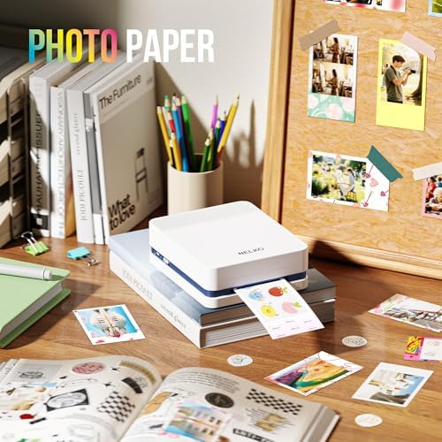 Nelko Portable Photo Printer, PP03 Color Mini Instant Photo Printer, White - Image 2