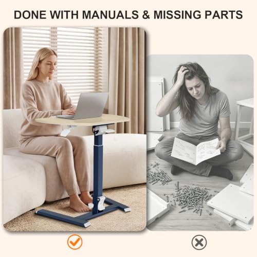 ROMOON Foldable Standing Desk, No-Assembly Height Adjustable Portable Desk - Image 4