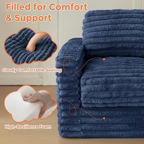 MAXYOYO Kids Bean Bag Chair, Comfy Upholstered Bean Bag Sofa with Filler - Image 6