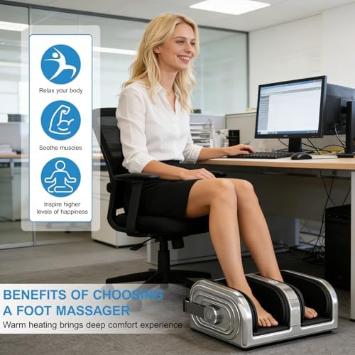 Lvrunben Shiatsu Foot Massager with Heat, Deep Kneading Foot Massager - Image 2