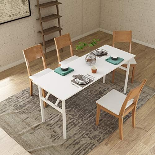 Need Home Office Desk - 62 Inches Large Computer Desk Sturdy Black Table Foldable Desk Gaming Computer Table No Assembly Required AC5DW(157.5 * 60) - Image 6