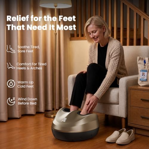 BOB AND BRAD Foot Massager Machine with Heat, FSA Eligible HSA Shiatsu Foot Massager for Plantar Fasciitis & Neuropathy with Kneading & Compression, Cordless Remote Control, Gift for Family, Size 14 - Image 4