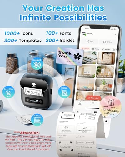 Phomemo Label Maker, M220 Thermal Label Printer - Image 3