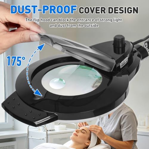 KIRKAS LED Magnifying Lamp with Clamp, 2,200 Lumens Dimmable 28in 12X 30X - Image 5