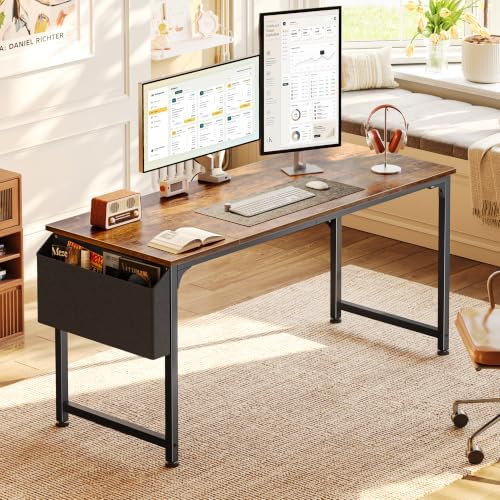 PRAISUN 55'' Computer Desk with Fabric Storage Bag - Image 2