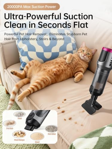 REWONDER Cordless Car Vacuum Cleaner & Blower Portable Handheld Mini Vac High Power - Image 3