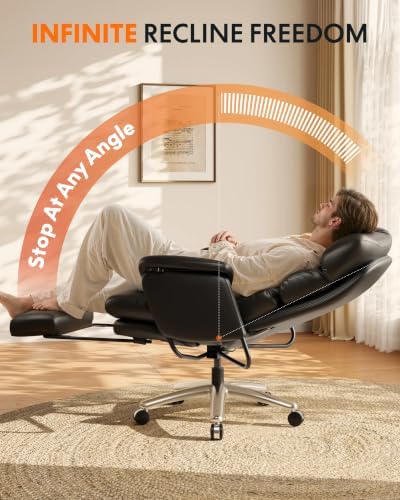 FLEXISPOT Multi-Task Ergonomic Office Chair Lounge Chair Indoor, Black, HC4 - Image 3