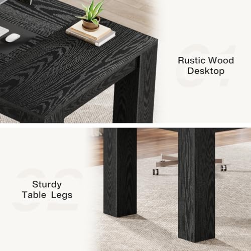 Tribesigns 63-Inch Executive Desk, Large Office Computer Desk, Simple Workstation Writing Table Study Table for Home Office, Black - Image 7