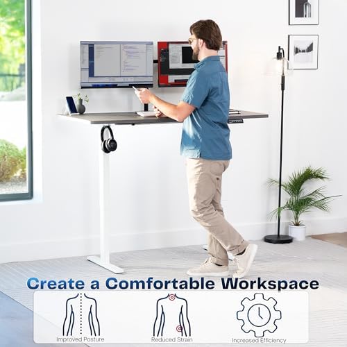 VIVO Dark Gray 43 x 24 in Standing Desk, DESK-KIT-1W4G - Image 4