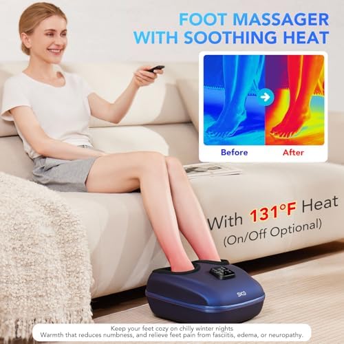 SKG YS100 Foot Massager with Heat for Plantar Fasciitis Pain Relief - Image 6