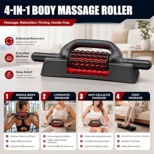 Electric Massager Roller for Back Shoulder Abdomen Leg & Foot - Image 5