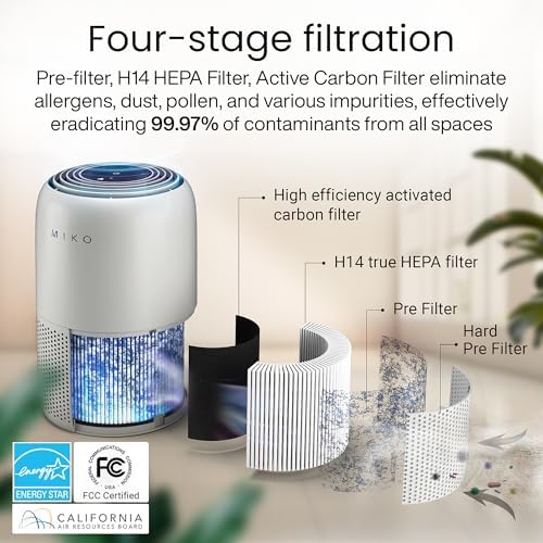 MIKO Smart H13 HEPA Air Purifier for Bedroom and Home - Image 2