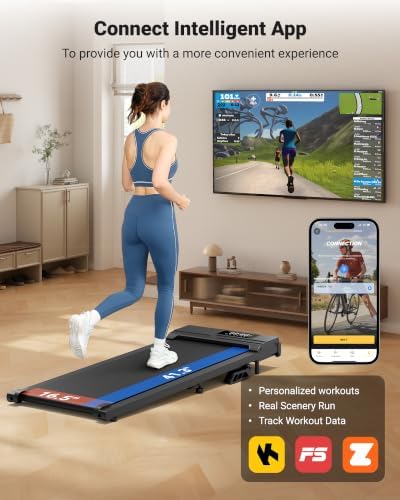 THERUN 8% Incline Walking Pad Large 41.3'' x 16.5''Running Belt - Image 4
