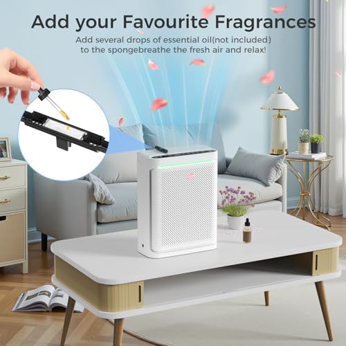 VOOPNU Air Purifiers For Home With Air Quality Display, DH-JHD08(White) - Image 6