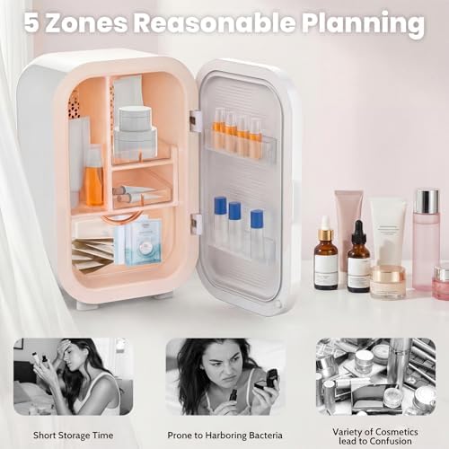 Kikihouse 22L Mini Skincare Fridge, Small Personal Makeup Refrigerator - Image 4