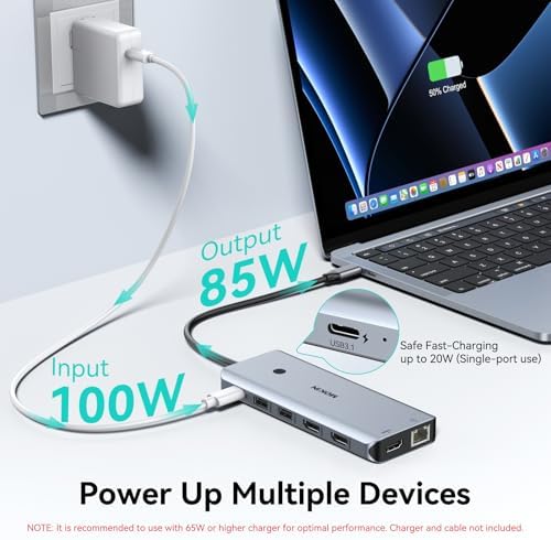 MOKiN USB C Docking Station 3 Monitors,3 HDMI 4K@60Hz Triple Display Hub - Image 5
