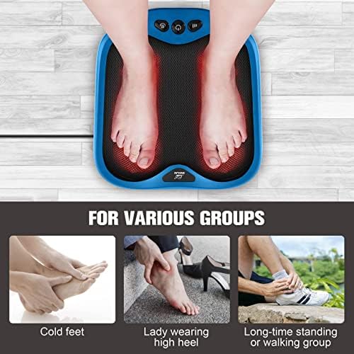 Snailax Foot Massager with Heat, Gifts for Men/Women, Kneading Shiatsu Heated Electric Feet Massager Machine for Plantar Fasciitis,Foot, Washable Cover(Blue) - Image 5