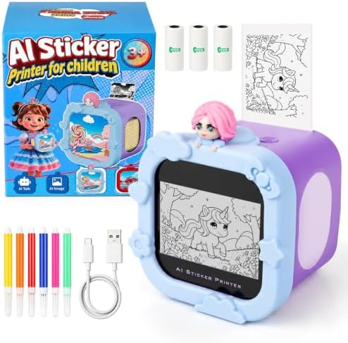AI Sticker Printer for Kids, Frozen Toys for Girls by Unknown