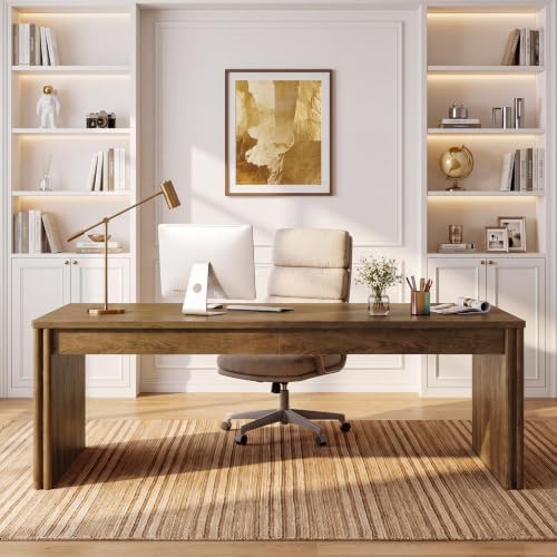 Tribesigns 79" Large Executive Desk with Wide Tabletop for Home Office - Image 5