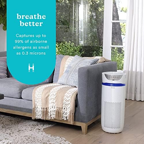Homedics 5-in-1 UV-C Air Purifier - 360-Degree HEPA Filter for 1,593 Sq Ft - Image 2