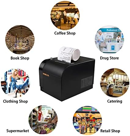 Rongta 80mm Thermal POS Receipt Printer Black - Image 6